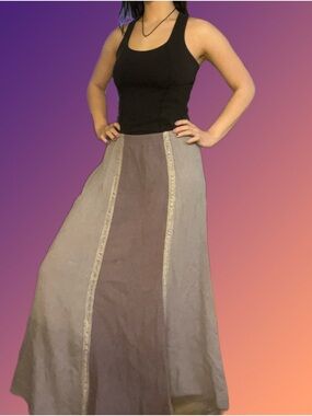 vintage purple summer skirt